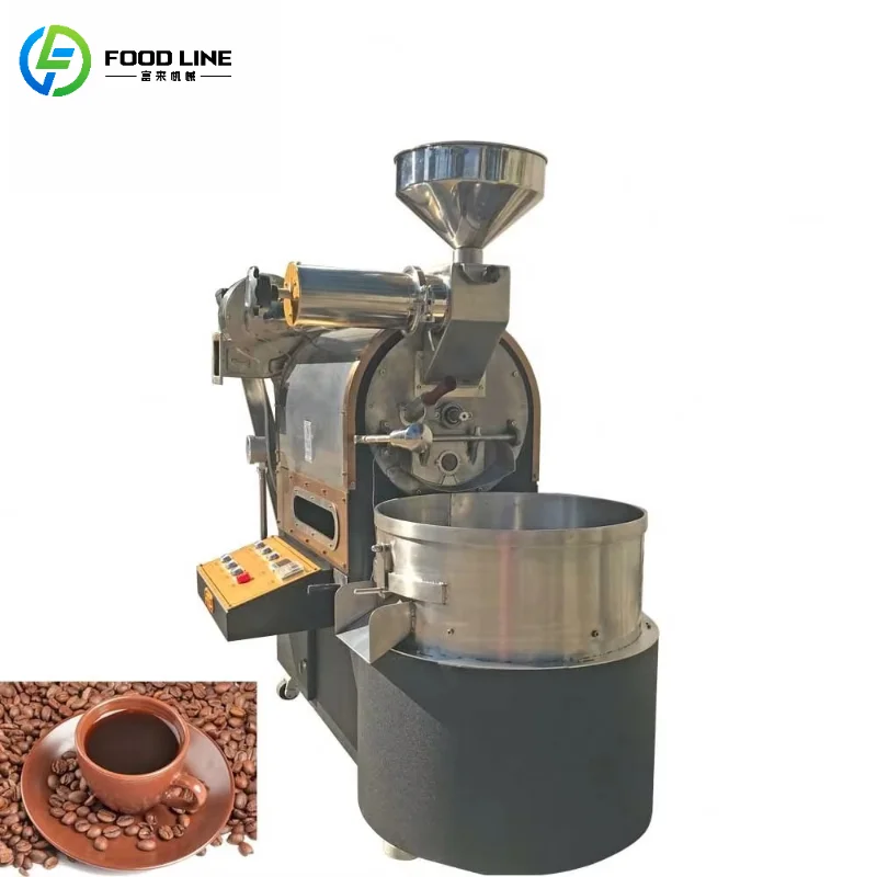 Customized Professional Coffee Roaster Machine with Uniform Heating Coffee Bean Roaster for Coffee Shop