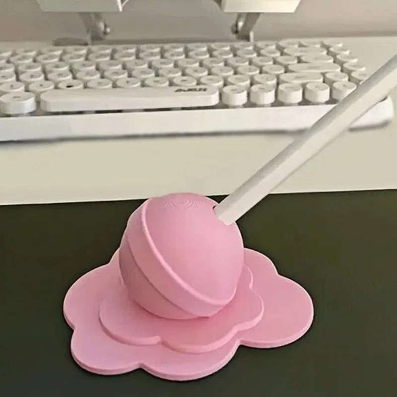 

New 1Pc Colorful Melting Lollipop Sculpture Pencil Holder Plastic Art Crafts Desk Ornaments Home Decoration