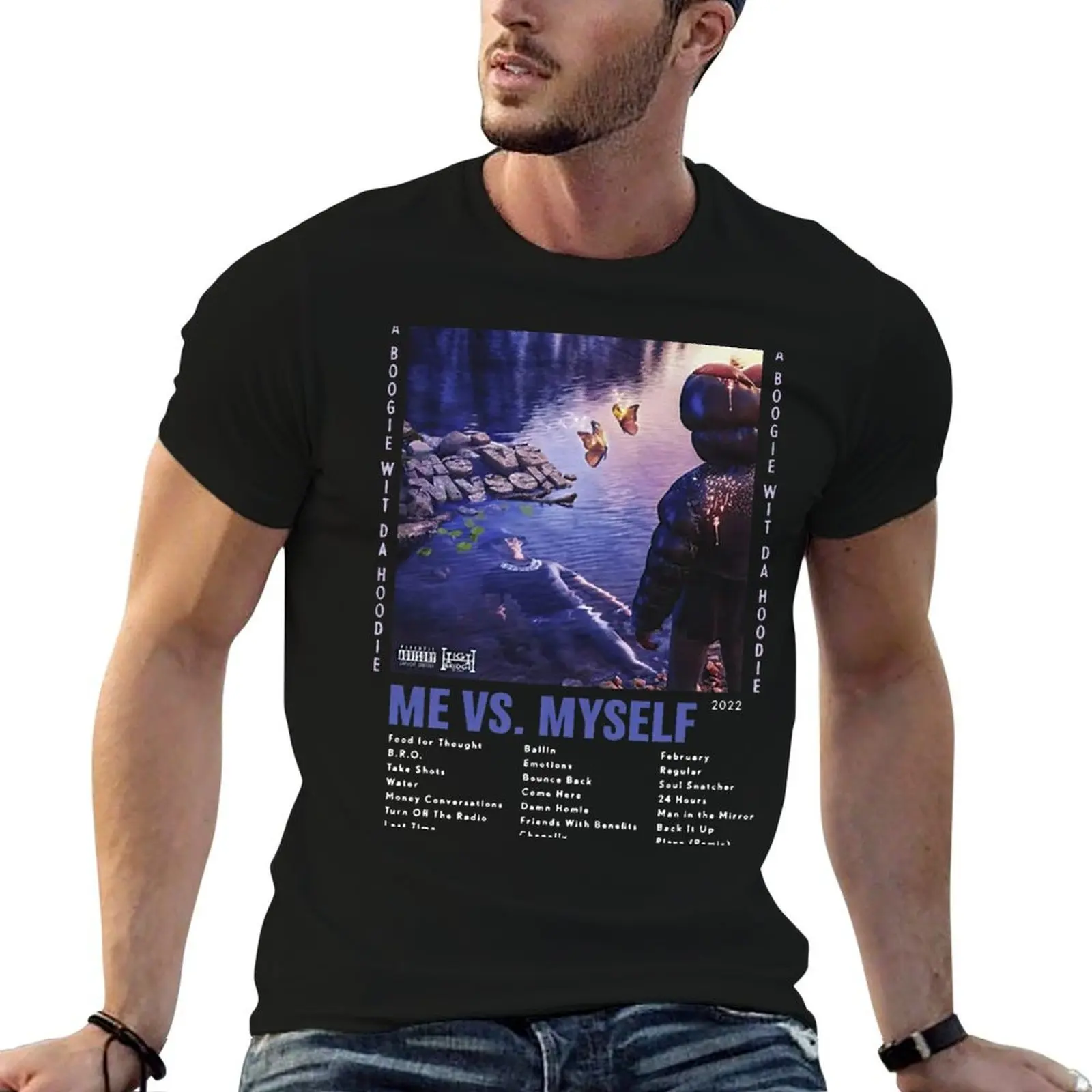 

A Boogie Wit Da Hoodie Me Vs Myself Album T-Shirt t shirts for man pack cotton man t shirt graphic T-Shirt