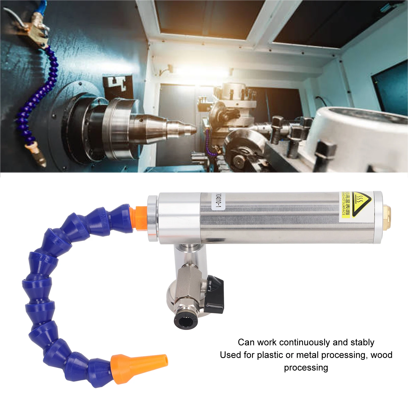 

5Pcs Set Vortex Cold Air Cooling Gun Aluminum Alloy Heat Resistant High Efficiency Air Cooler Gun Set for Welding