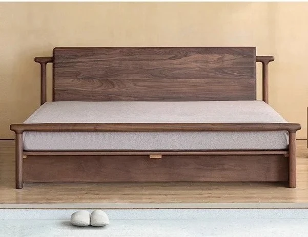 

туалетный столик скандинавский ретро-домашняя ваби-**** ветер кровать из массива дерева полный напольный ящик из массива дерева кровать двуспальная кровать главная спальня