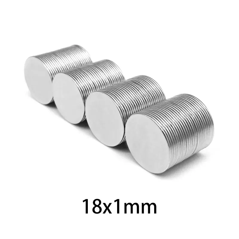 10/20/50/100/150/200PCS 18x1 Thin Round Search Magnet N35 Permanent Neodymium Magnet Strong 18*1 Disc Rare Earth Magnet 18x1mm