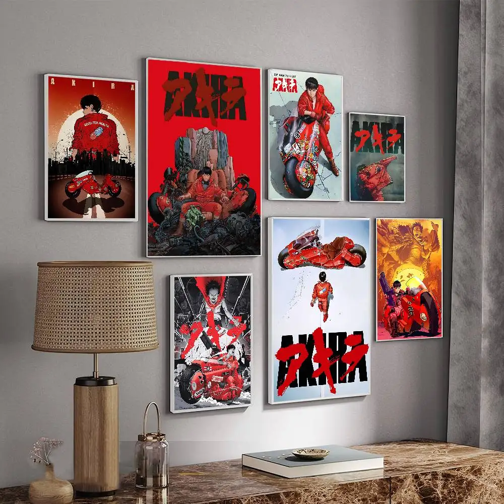 Classic Anime A-Akira Classic Vintage Posters Decoracion Painting Wall Art White Kraft Paper Kawaii Room Decor