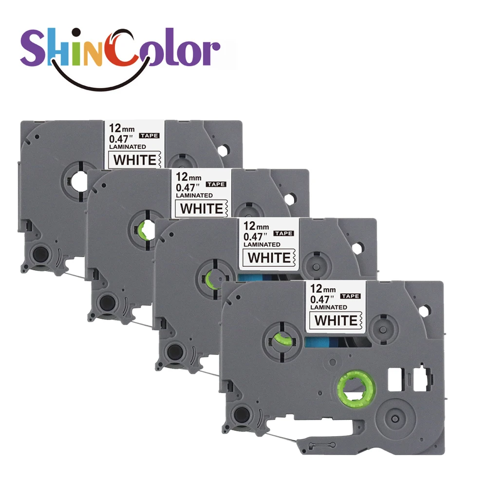 ShinColor Brother TZe-231 TZ-231 Laminated P-Touch Tape Compatible with Brother PT-D210 H110 D220 D410 D600Black on White