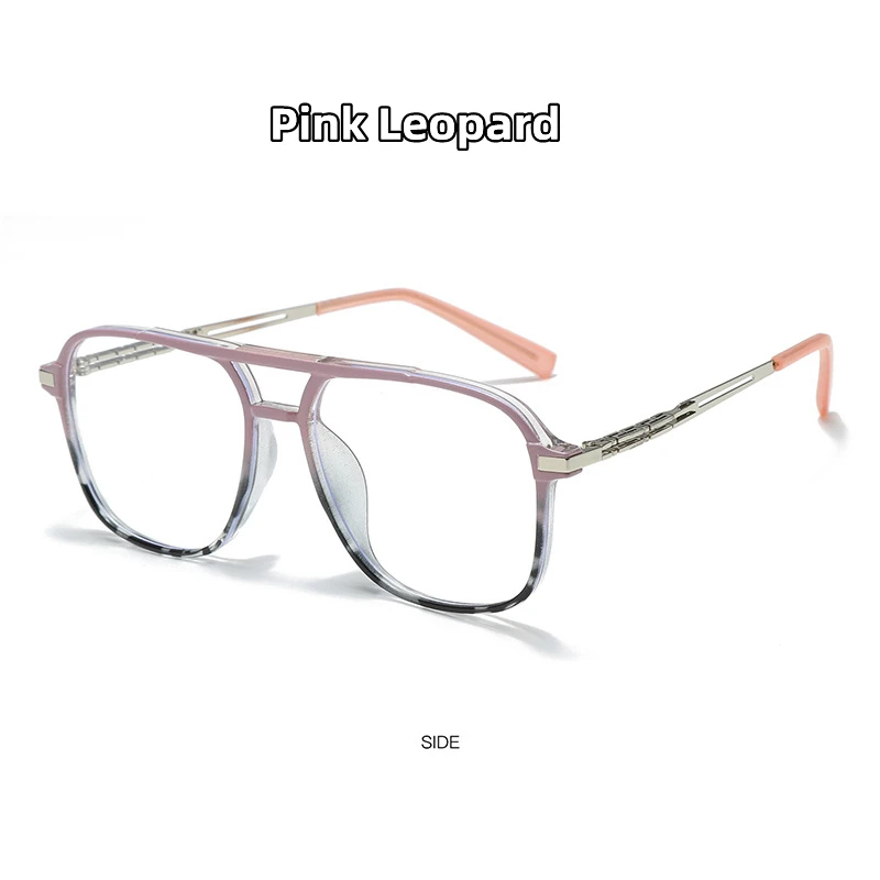 KOCOLIOR Neue Mode Doppel Strahl Großen Rahmen Lesebrille für Männer und Frauen Photochrome Anti Blau Licht Presbyopie Brille – Detail 12
