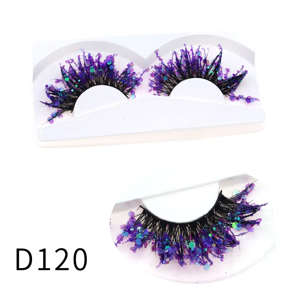 Halloween Style Dreamy Sequins Glitter False Eyelashes