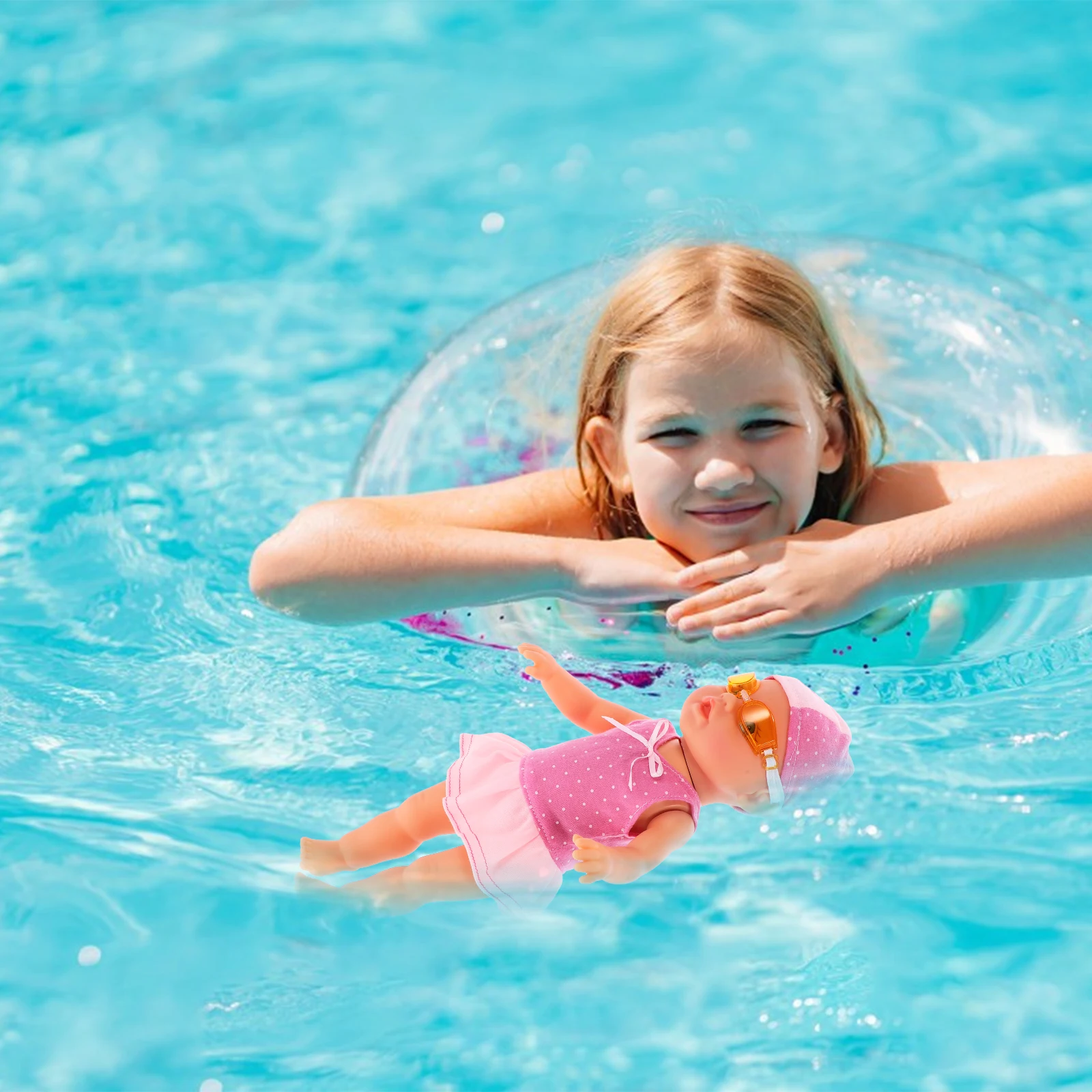 لعبة حمام سباحة كهربائية مقاومة للماء للأطفال، حمام سباحة للأطفال حديثي الولادة، لعبة مائية آمنة وموثوقة للصيف #3