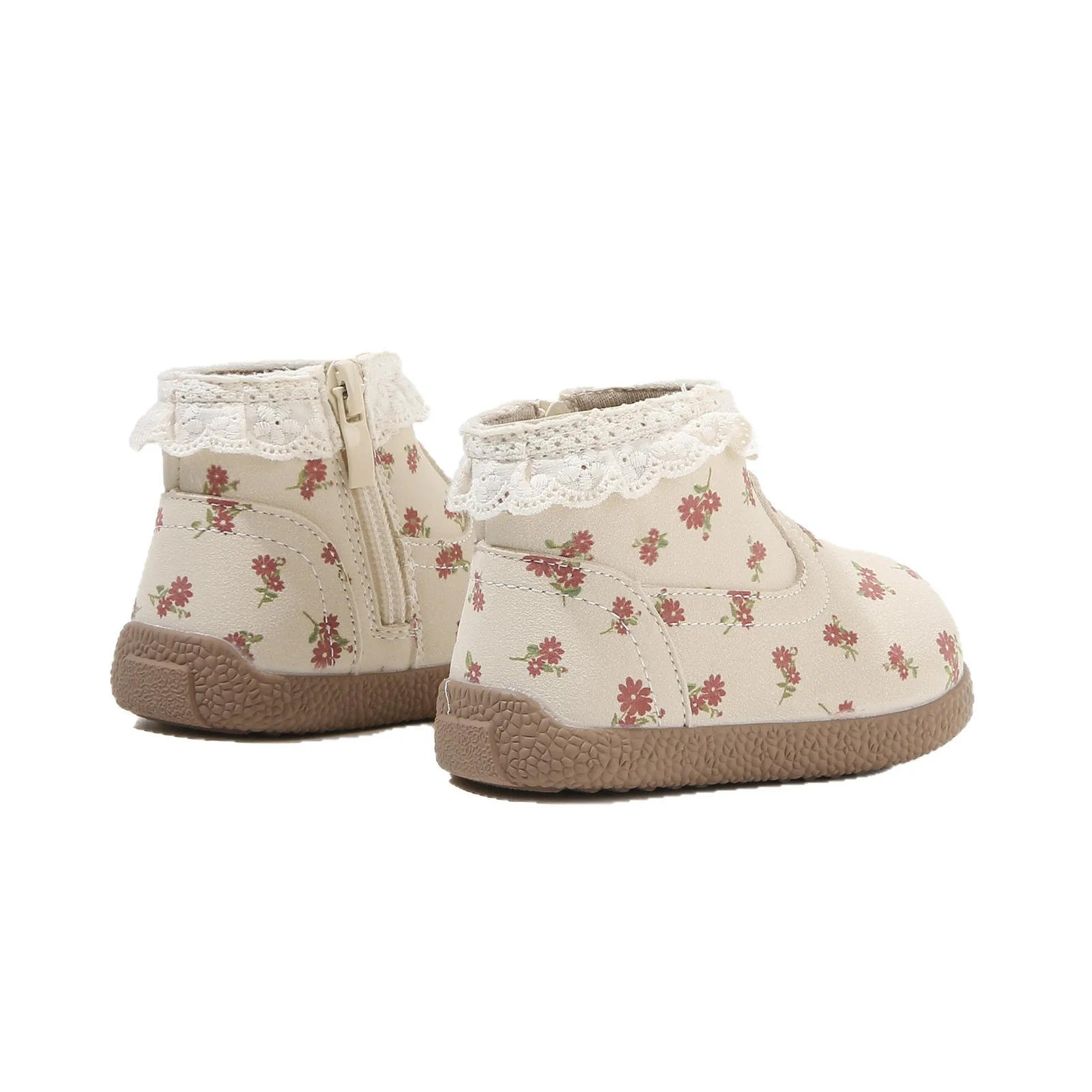 Bottes en cuir idylliques européennes pour filles, chaussures courtes pour bébés en bas âge, nouvelles chaussures d'automne à semelles souples pour enfants