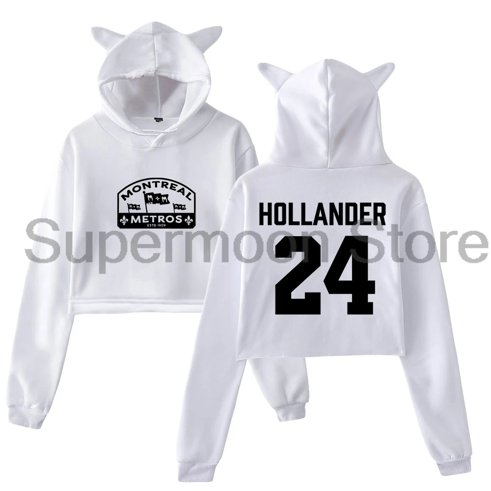 

Толстовка с капюшоном с подогревом Rivalry Shane Hollander, женские толстовки с капюшоном и кошачьими ушками, укороченный топ с длинными рукавами, женская одежда