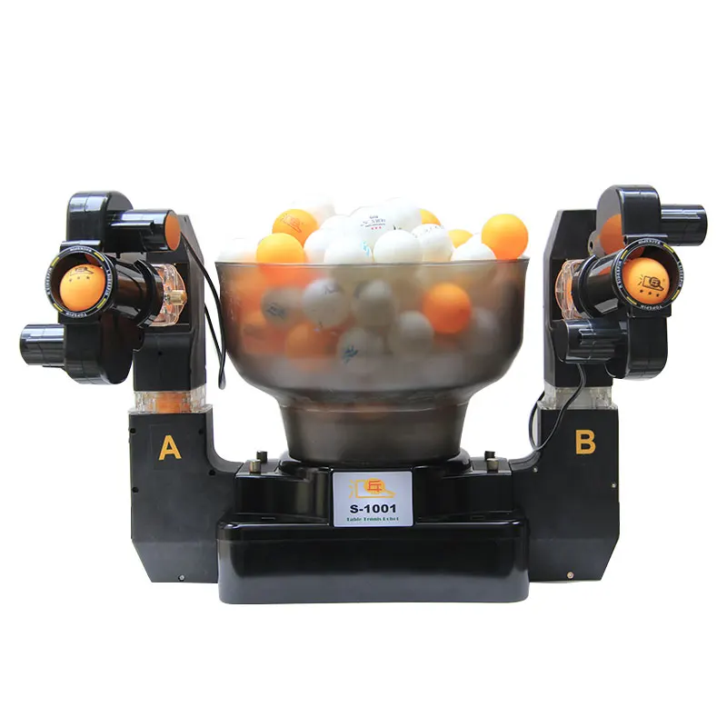 

Automatic Table Tennis Serve Robot Two Service Heads.Two Exits.Ping Pong Robot