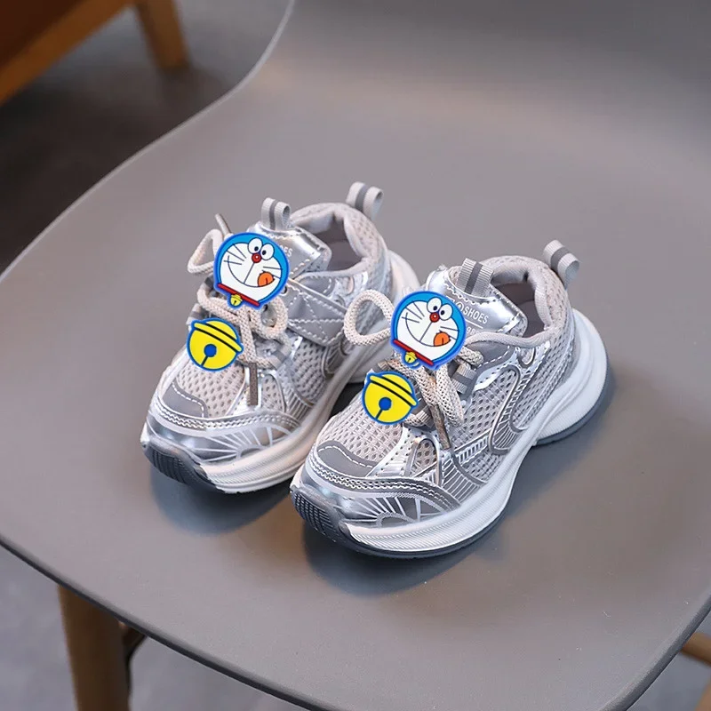 أحذية رياضية جلجل كات عبقور موضة تنفس الفتيات الفتيان أحذية رياضية للأطفال ربيع الخريف أحذية رياضية ناعمة سوليد عادية