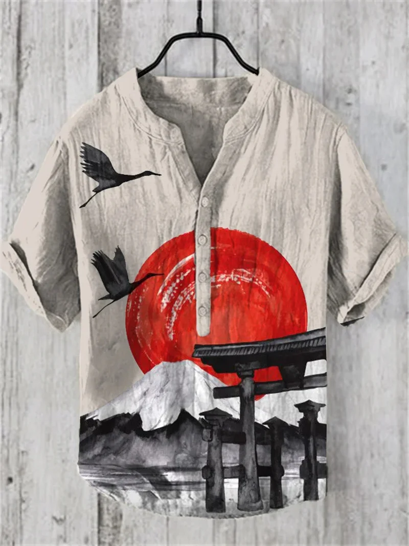 

Men's shirts are popular, men's short sleeved shirts are fashionable, casual, plus size Hawaiian men