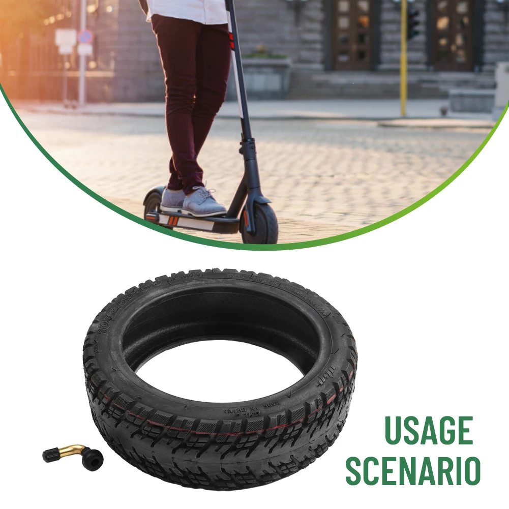 

Outdoor Tubeless Tire Electric Scooter 1 Pcs 255x70/10x2.50-6.5 630g Accessories Black Rubber+metal High Quality