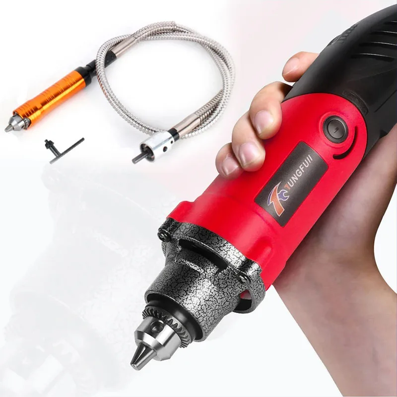 Diy Mini Electric Drill Metalworking Drilling Machine Polishing Engraver Electric Wood Machine Power Tools Grinding Wheel