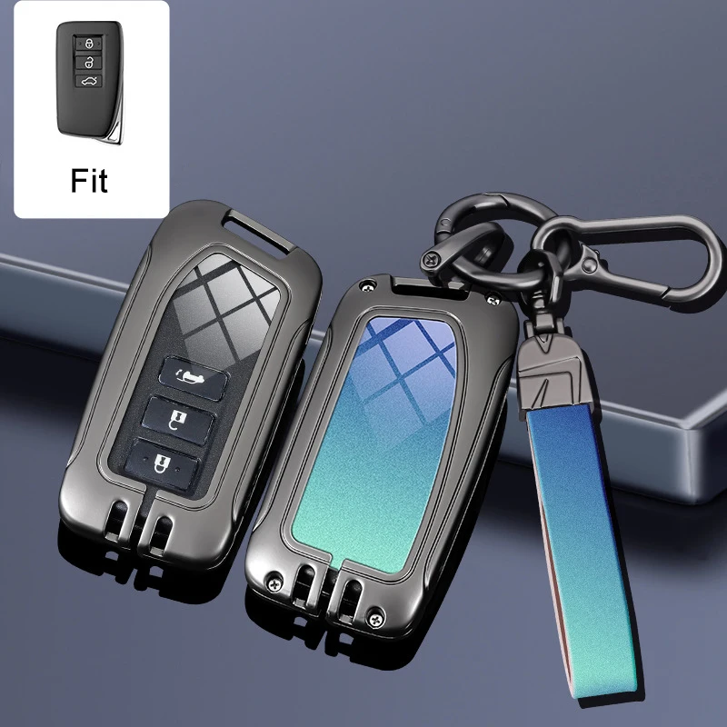 Zinc Alloy For Lexus NX GS RX IS ES GX LX RC 200 250 350 LS 450H 300H Remote Car Key Case Cover Fob Holder Keychain Accessories