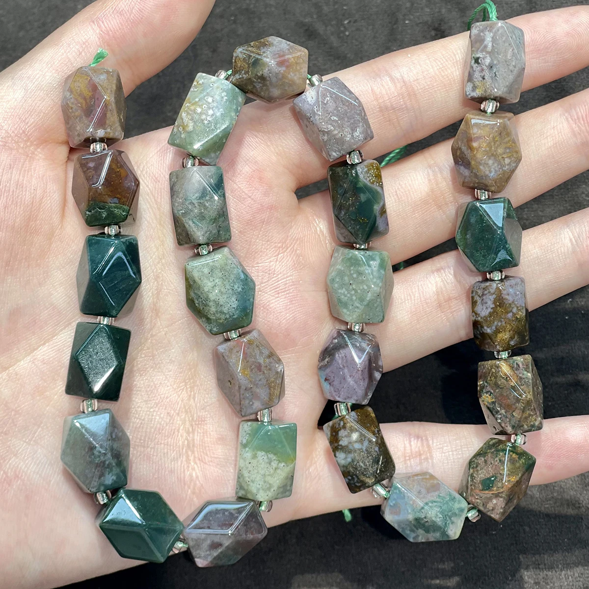 25 Stück/Strang natürliche Halbedelstein-Achate/dalmatinische zylindrische Perlen für die Schmuckherstellung, DIY-Halskette, Kette, Armband, Zubehör – Detail 5