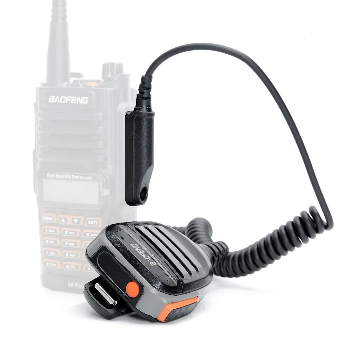 Baofeng Microfono altoparlante impermeabile con microfono a spalla per BaoFeng UV XR UV 9R Pro Plus GT 3WP Walkie Talkie impermeabile