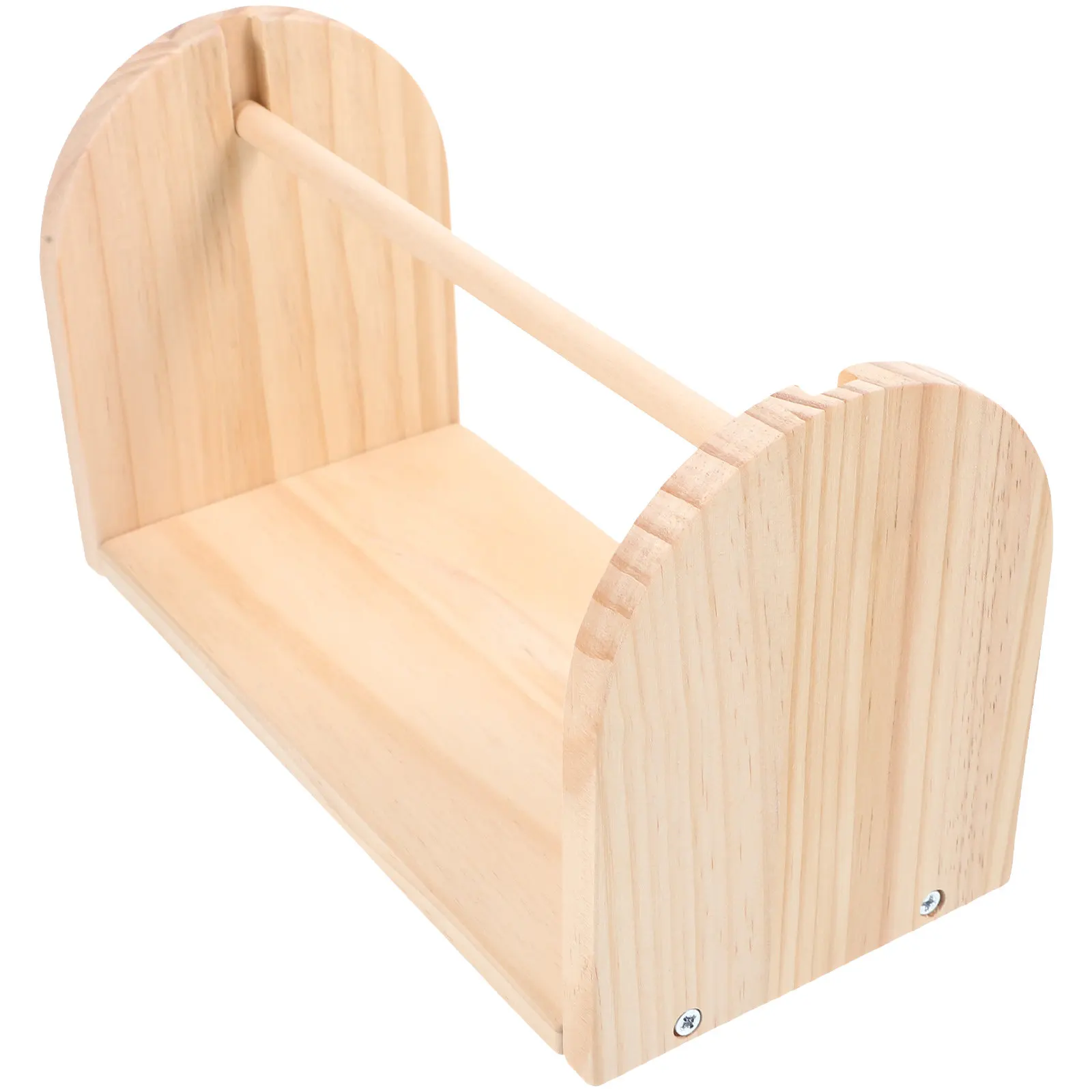 

Wood Spool Holder Compact Size Manual Thread Winder DIY Handwoven Wire Organizer Minimalist Design Quick Access Wire Spool Rack