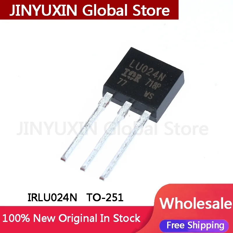 10-100Pcs IRLU024N IRLU024 LU024N LU024 TO-251  17A 55V MOS Field-effect transistor IC chip In Stock Wholesale