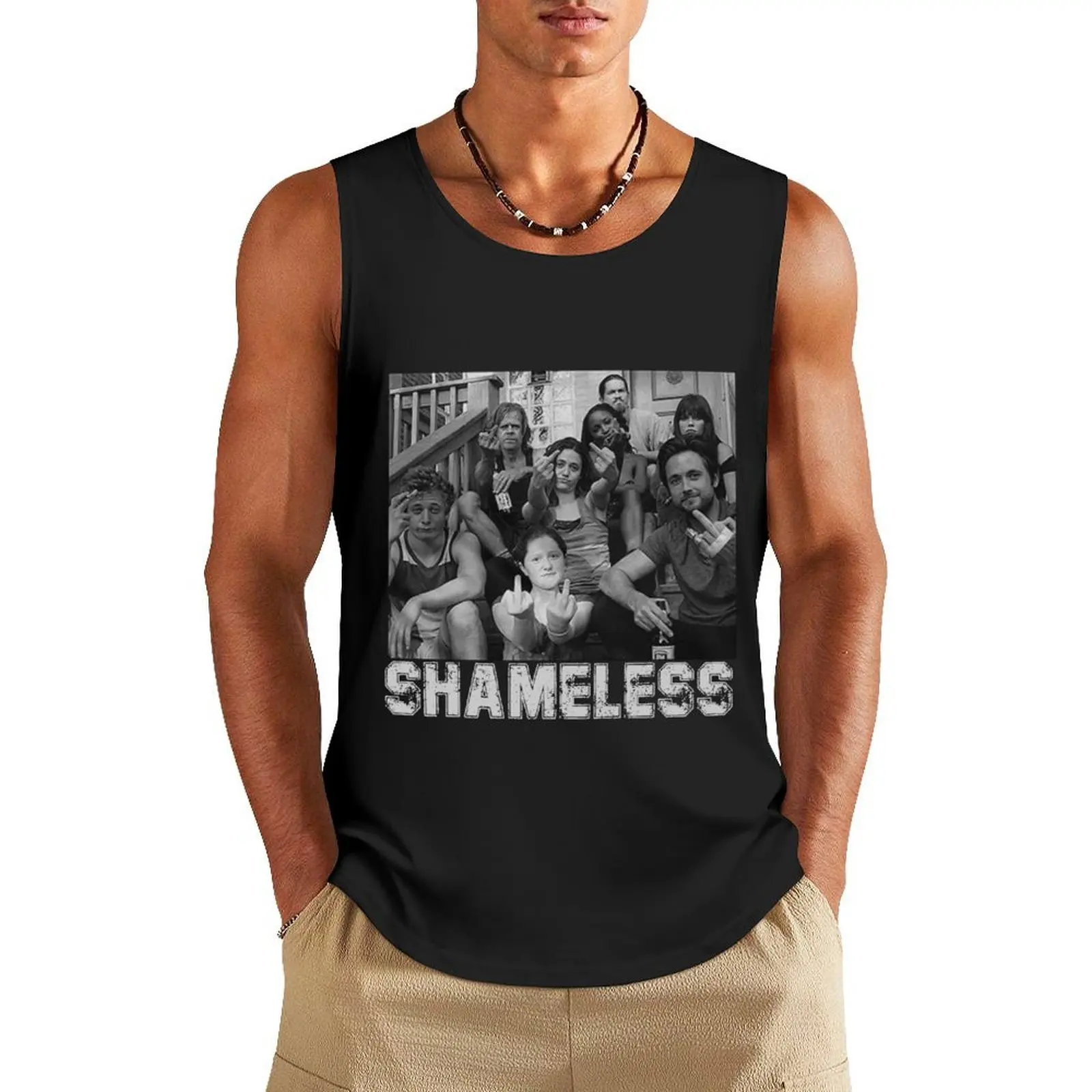 

shameless Tank Top basketball sleeveless gym clothes man mens clothing