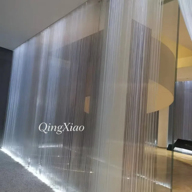 Custom Man‑made Waterfall Curtain Large Commercial Complex Indoor Outdoor Landscape Feature Public Venue Project Ornament