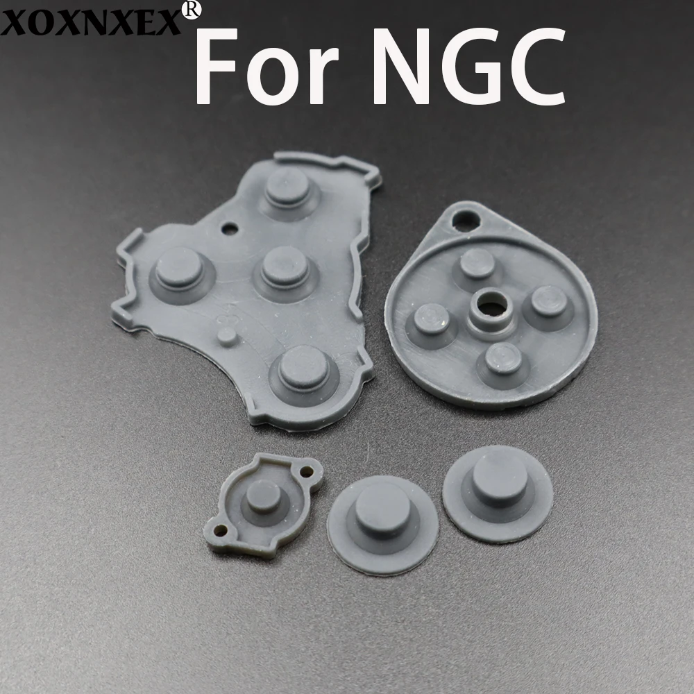 1 ชุดยางซิลิโคนปุ่มกาวนําไฟฟ้าปุ่ม Pad ปุ่ม D-Pad สําหรับ NGC เกม gamepad controller