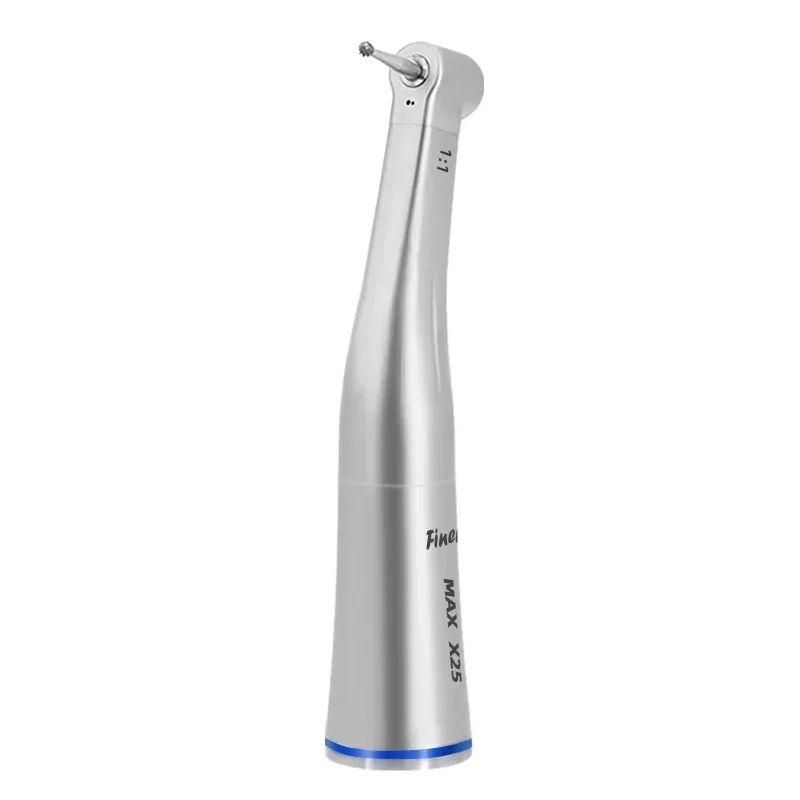 Low Speed Dental Handpiece Inner Water Spray Contra Angle Blue Ring  Fiber Optic Against Angle Low Speed Piece for X25 X25L