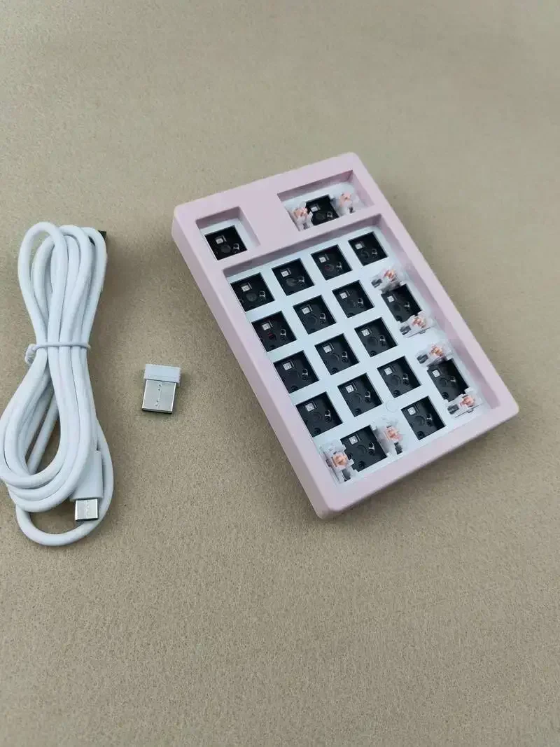 NT19 Keyboard Mini Keypad papan nirkabel tiga Mode Bluetooth kustom papan ketik Numpad Aksesori pemain Pc kantor