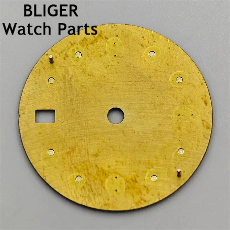 BLIGER-Cadran Noir Brcorporelle, Vert, Rouge, Bleu, Orange, Texte Gstuff, Pièces de Montre Shoous, Fit NH34, 29mm