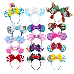Latest  Festival Party Mouse Ears Headband For Kids Christmas Santa Claus Fawn Hairband Kids Party Hair Accessories