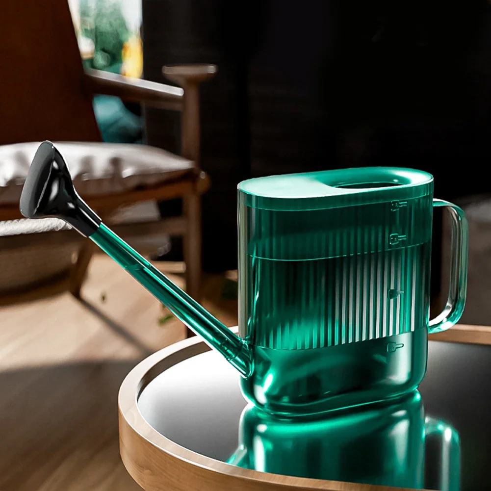 

1800ML Plastic Watering Can with Sprinkler Head Modern Water Can with Long Spout for Indoor Outdoor Plants Flower