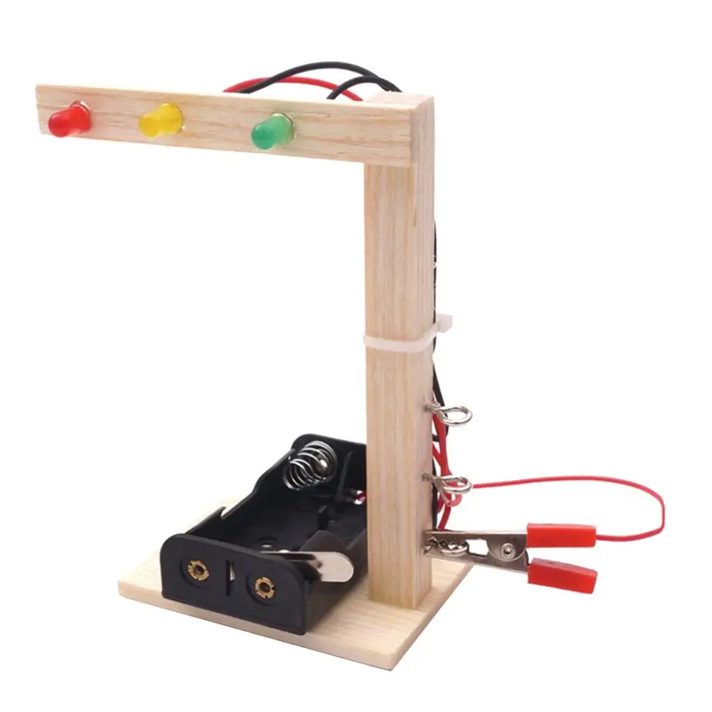 Kids Science Experiment DIY Traffic Light Assembly Educational Smart Toy