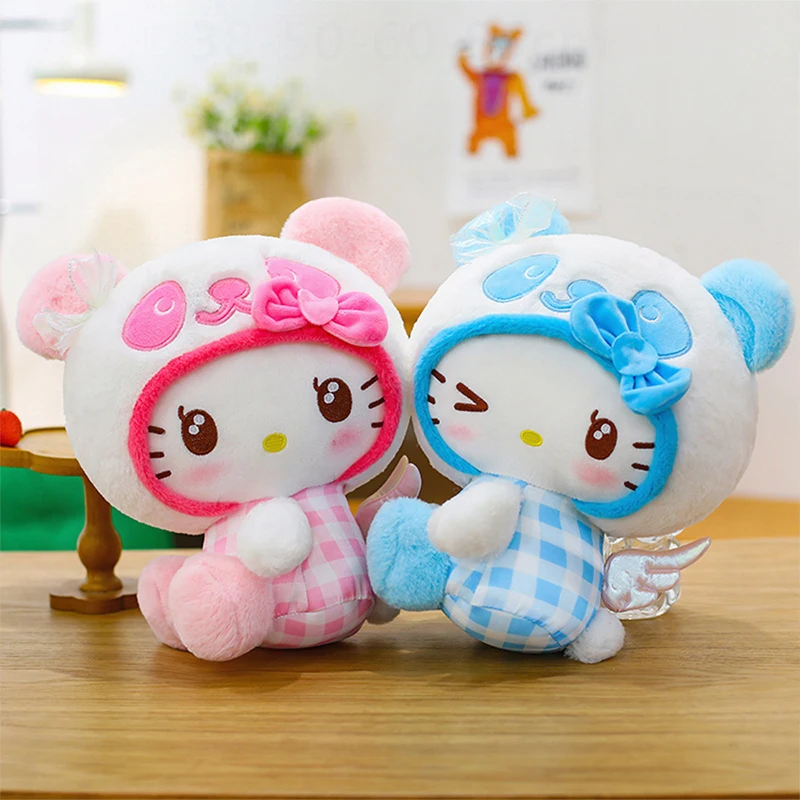 

Sanrio Plush Angel Hello Kitty Toy Stuffed Doll Cute KT Cat Gift for Kids Birthday Christmas Present for Girls