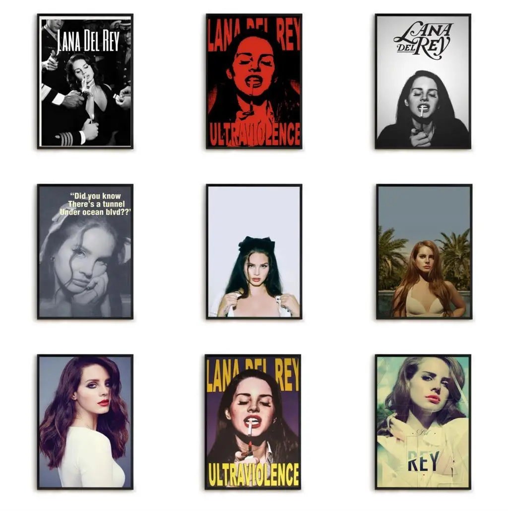 

Posters for Wall Decor Lana Del Rey Singer Poster Decorative Prints Wall Painting on Canvas Decorative Pictures for Living Room