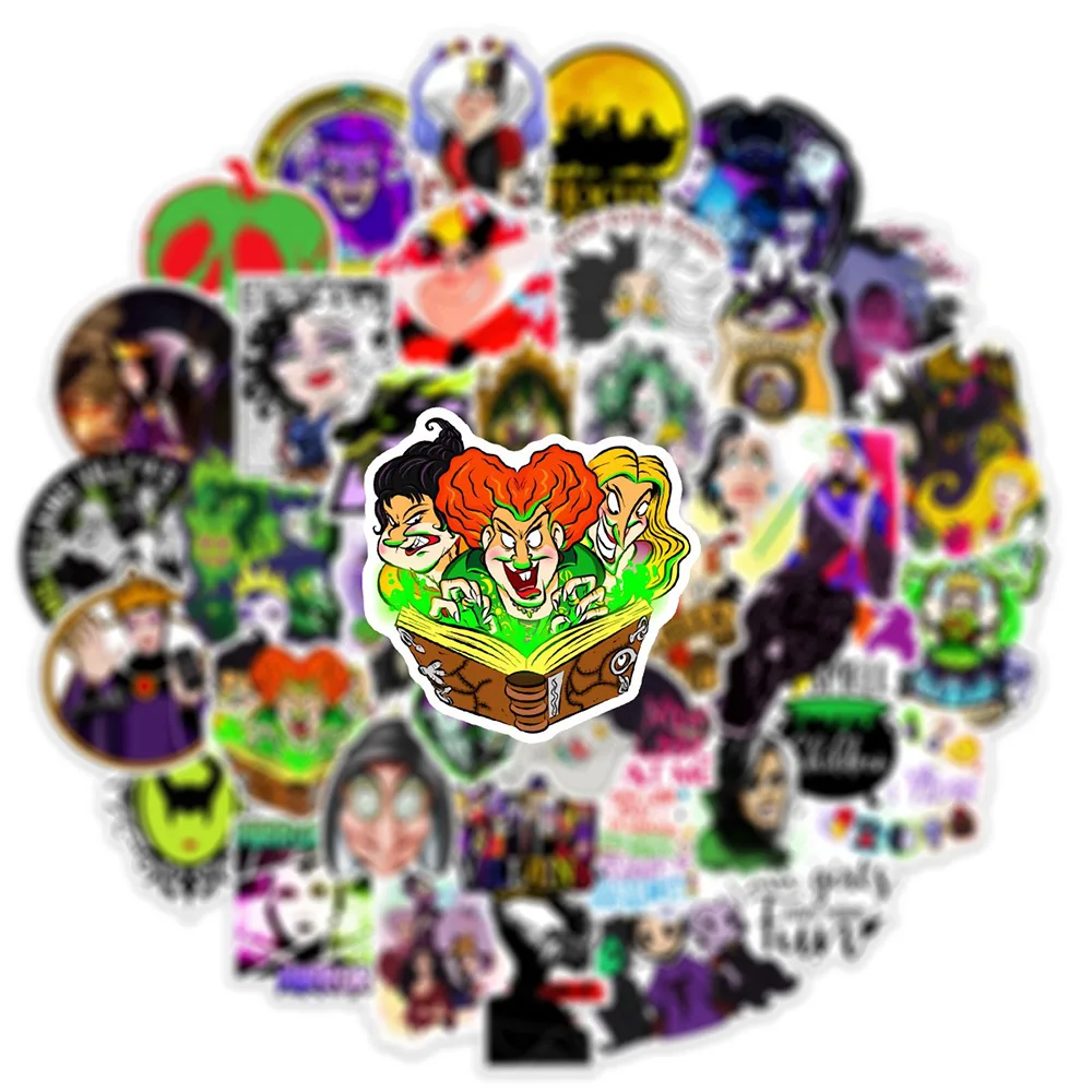 10/30/50PCS Disney Magie Bösewicht Hexe Maleficent Königin Aufkleber DIY Telefon Laptop Gepäck Skateboard Graffiti Decals spaß für Kid