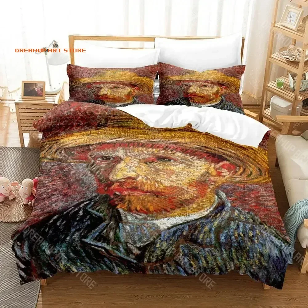 2026 Van Gogh Bedding Set Single Twin Full Queen King Size Bed Set Aldult Kid Bedroom Duvetcover Sets 3D Retro Classic Bed Sheet