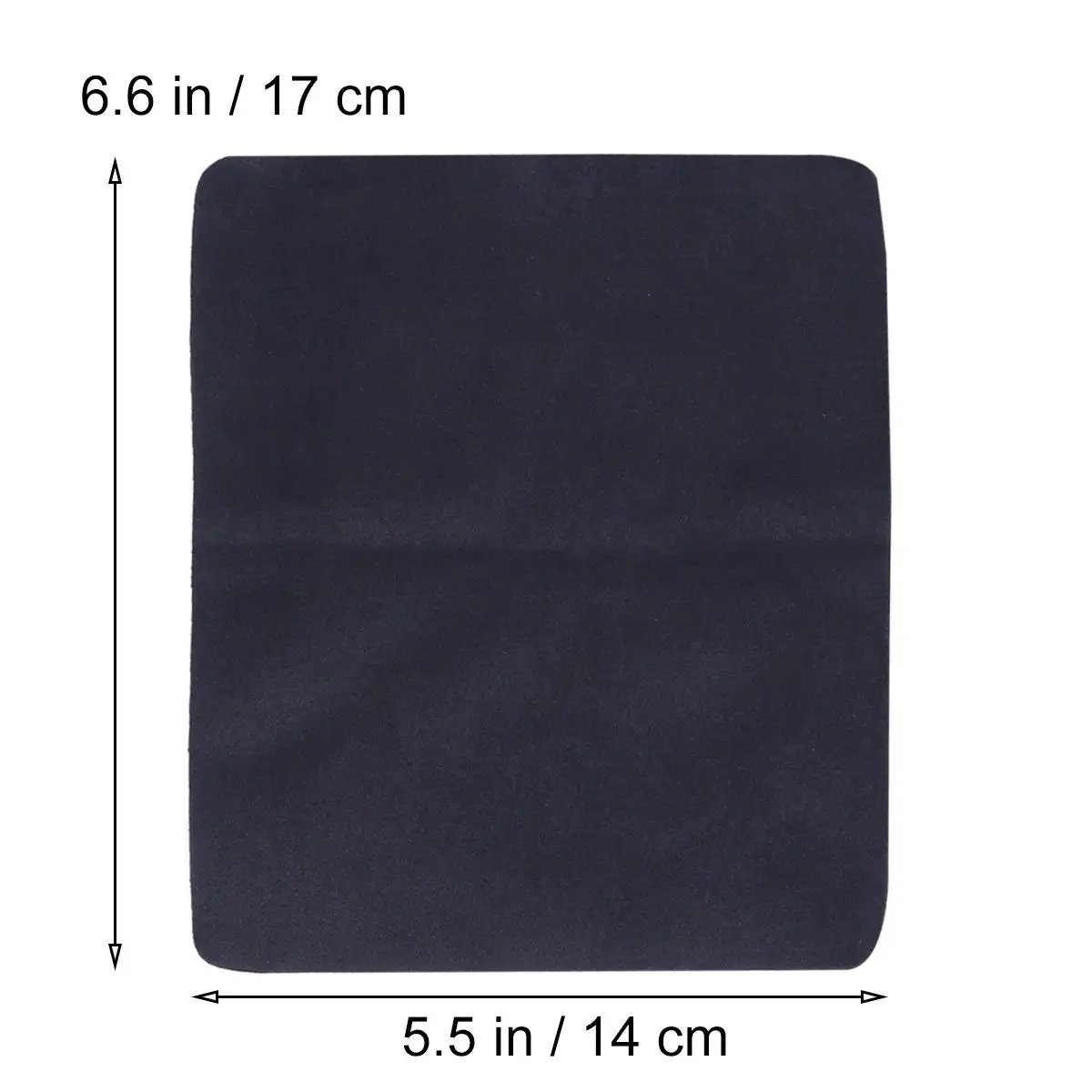 

6 Pcs Microfiber Cleaning Cloth Soft Reusable Black Wipes for Glasses Jewelry Phone Screens Eyeglass Case
