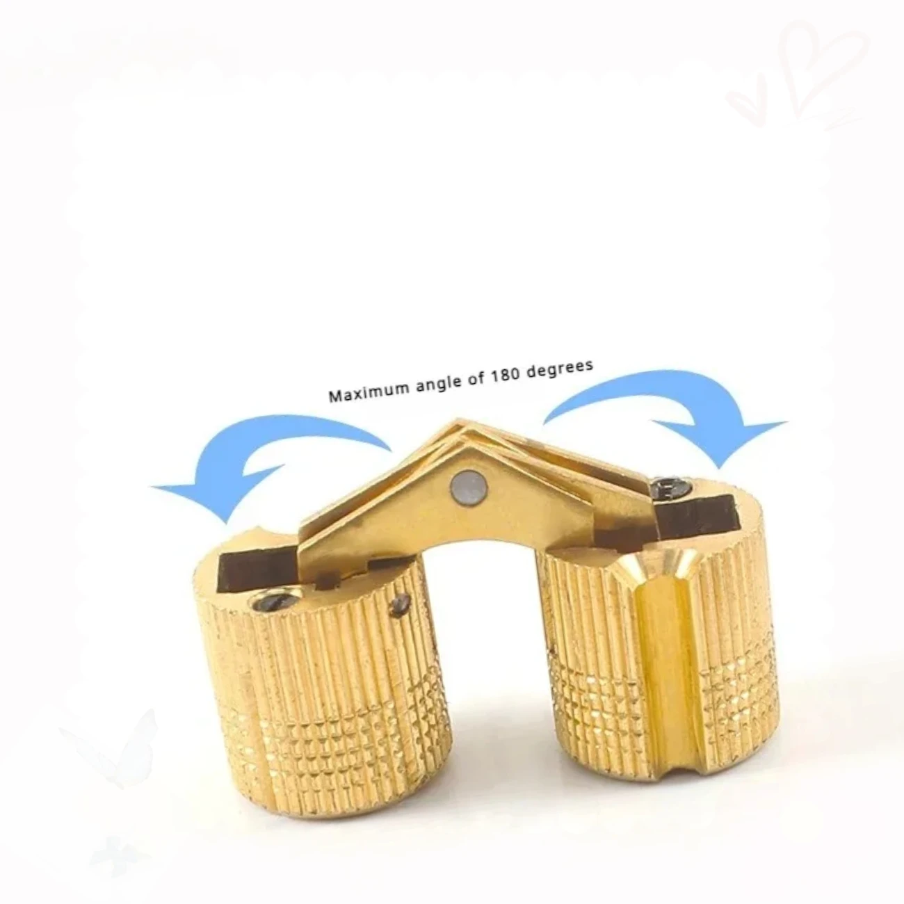 1PCS Jewelry Box Bucket Hinge Zinc Alloy Hinge Folding Door Table and Chair 8cm 10cm 12cm 14cm Hidden Hinge