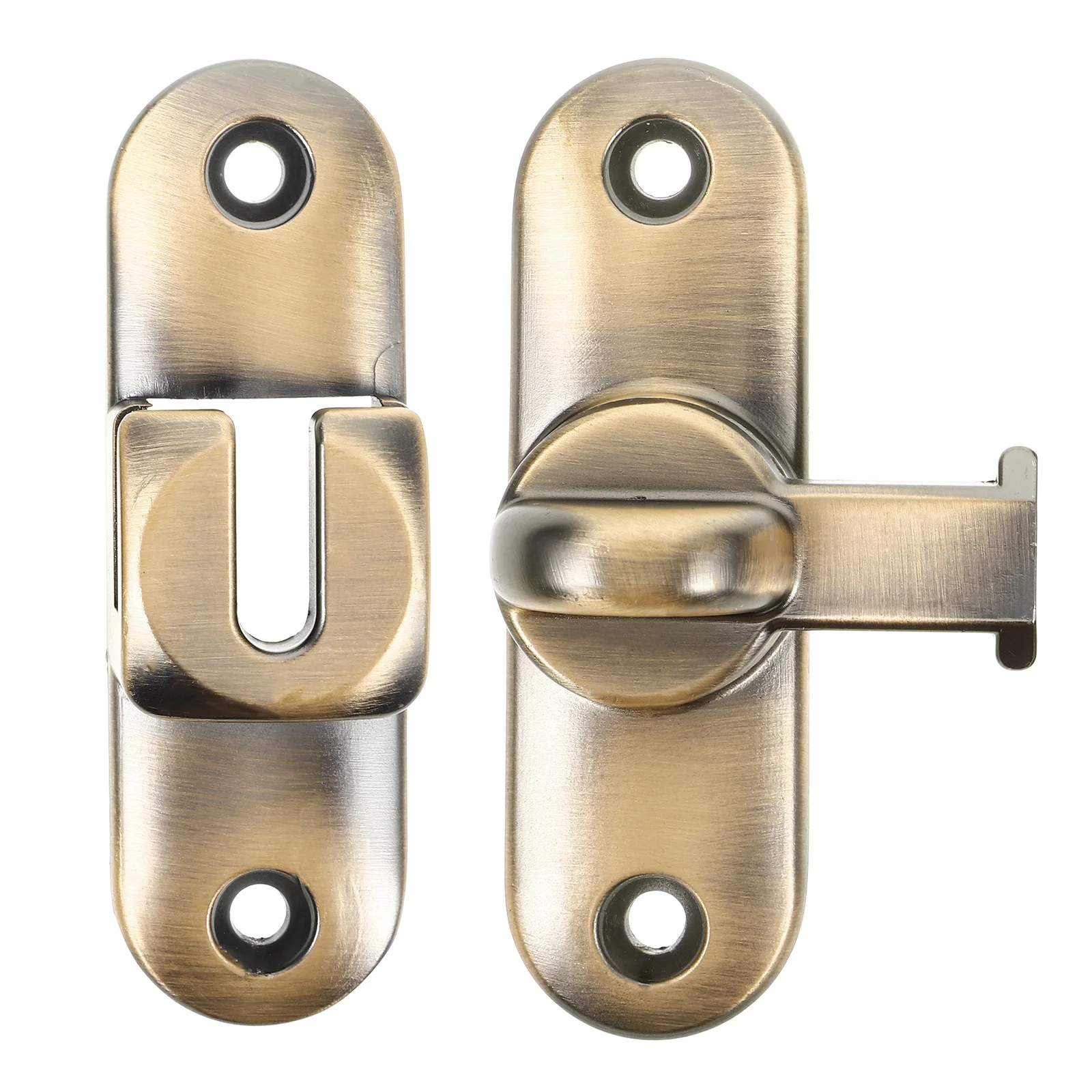 

Zinc Alloy Door Lock 90 180 Degree Heavy Duty Barn Sliding Gate Hardware Flip Latch for Glass Wooden Fence Interior Doors
