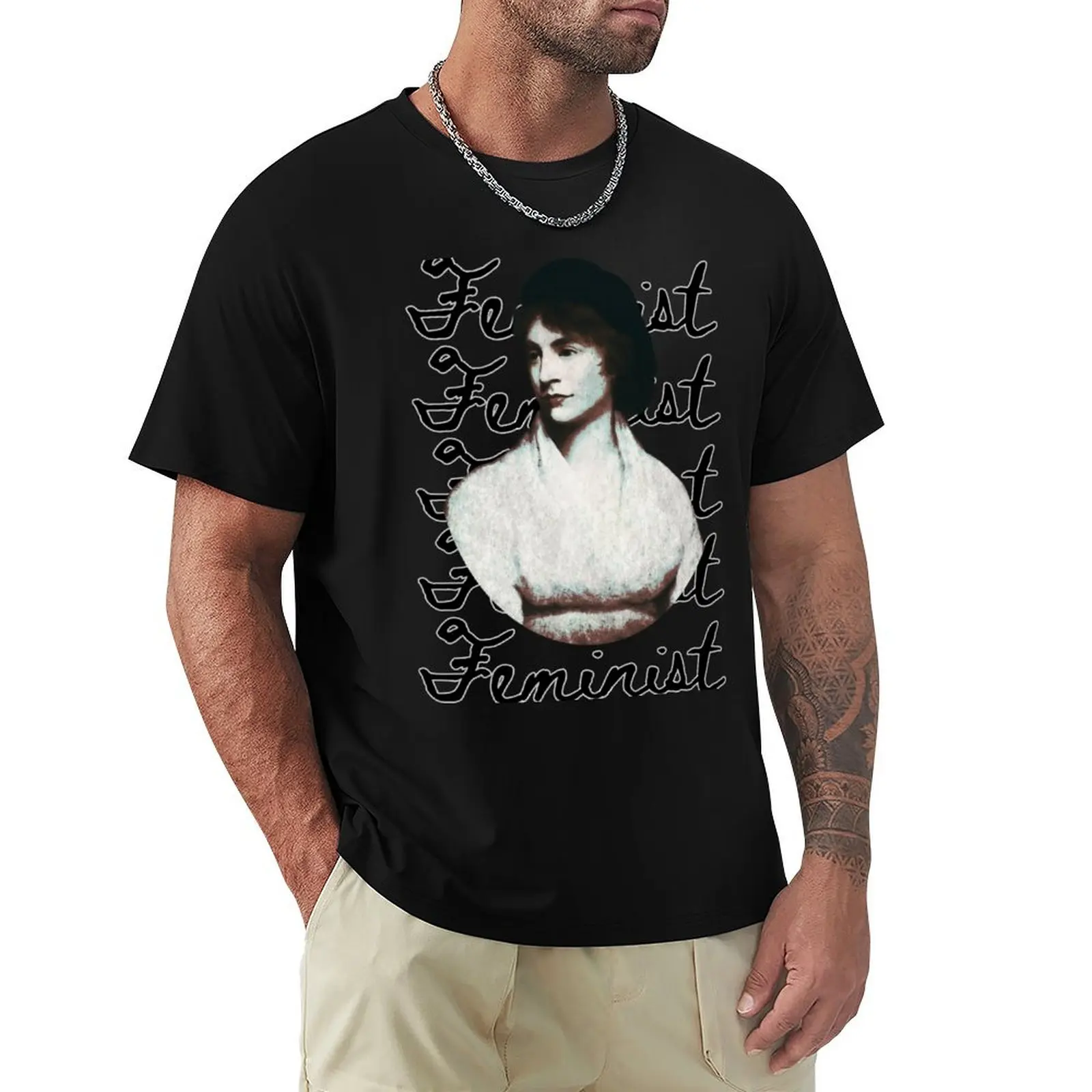 

Mary Wollstonecraft Feminist Painting T-Shirt summer shirt Clothing sweat shirts, men