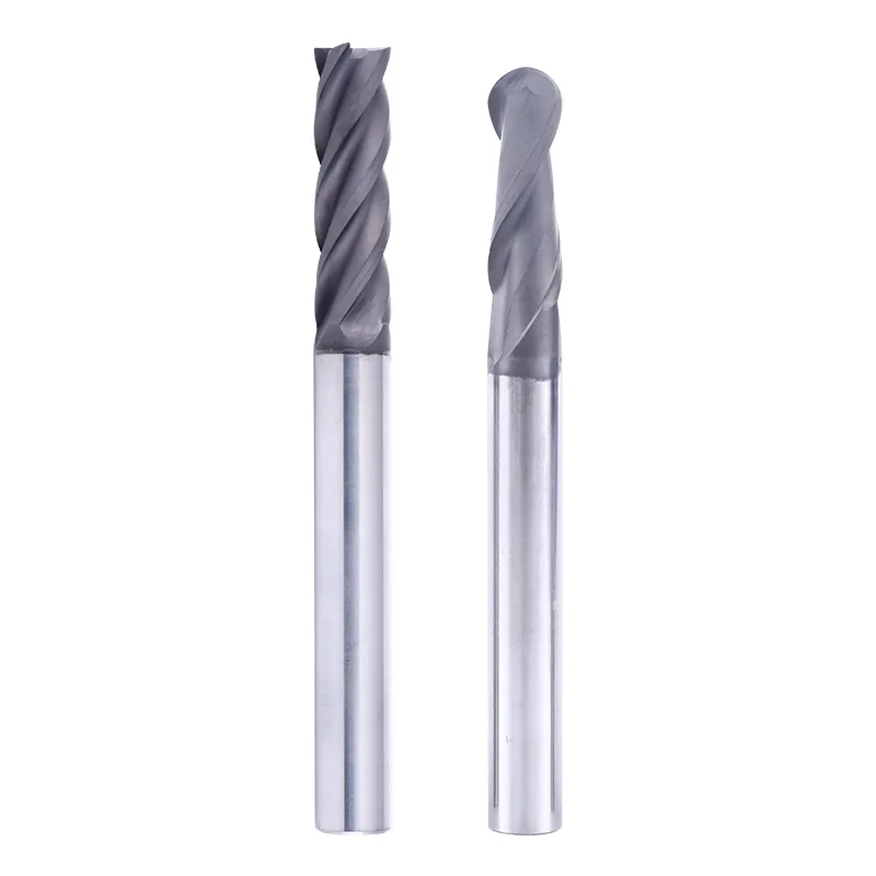 CNC Processing Diamond Coated Flat End Mill 4-Flute Graphite Milling Cutter