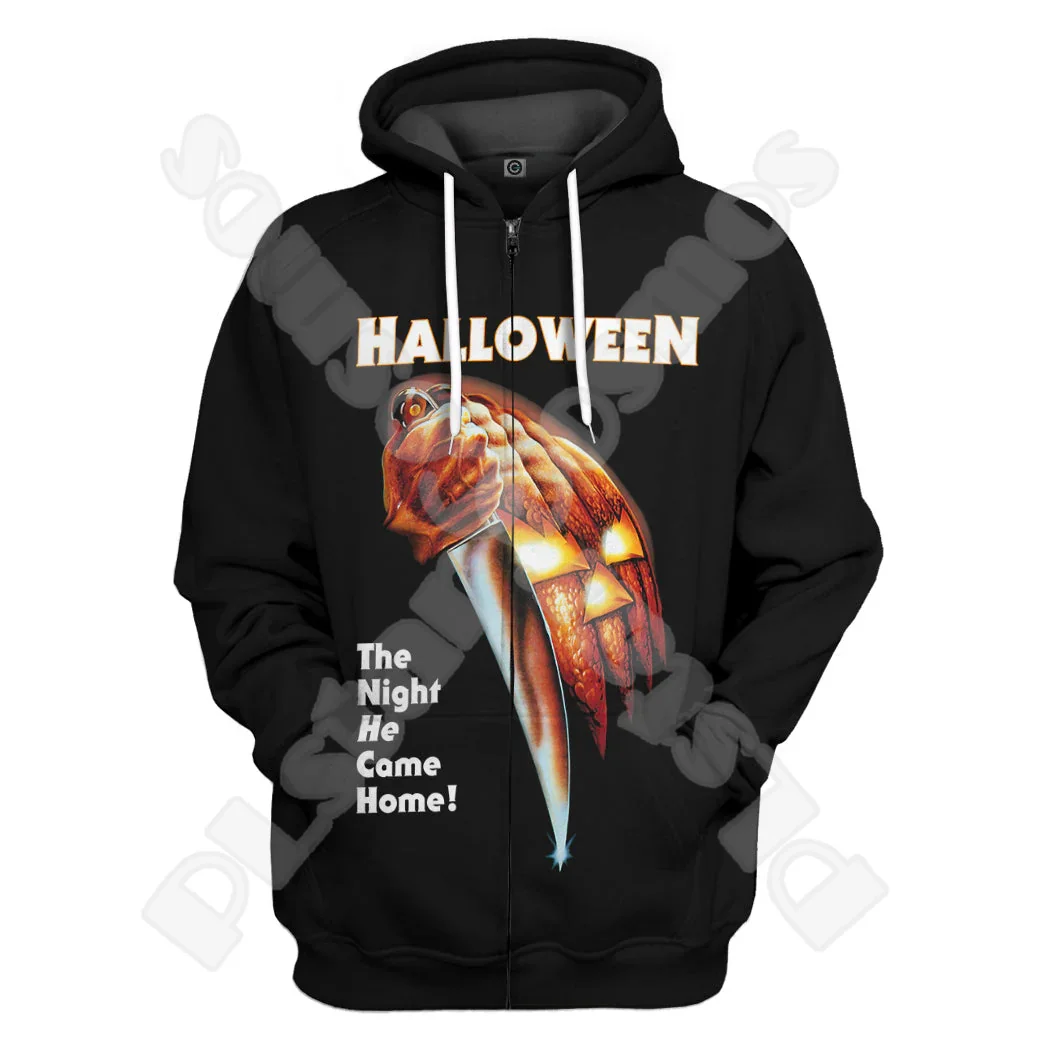 Halloween Cosplay Skull Horror Terror Movie Vintage Funny Retro Streetwear 3DPrint Harajuku Pullover Casual Jacket Hoodies H10