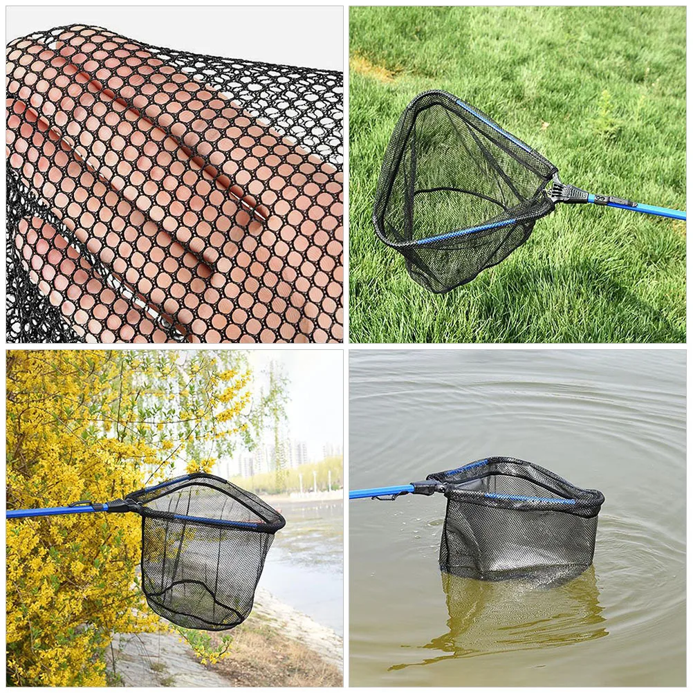 Visnet van aluminiumlegering Telescopisch opvouwbaar gaas Duurzaam draagbaar buitenvistuig Visschepnet Opvouwbaar gaas