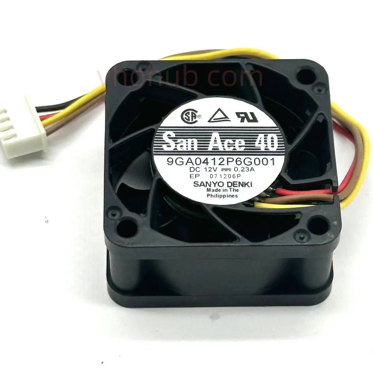 

SANYO DENKI 9GA0412P6G001 DC 12V 0.23A 40x40x20mm 4-Wire Server Cooling Fan