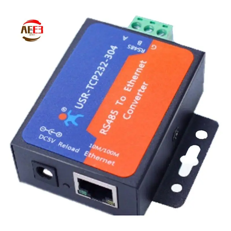 AEE3-1 PCS Modbus Serial Port RS485 To Ethernet Converter Module Server USR-TCP232-304 Data Transmission DHCP/DNS Supported