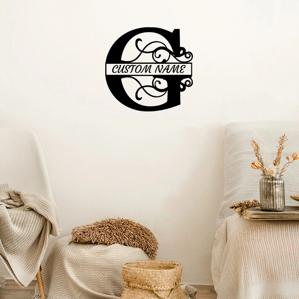 

1PC Excellent Letter G Customizable Text Name Wall Sticker Vinyl Art Home Decor Study Room Vinyl Decals