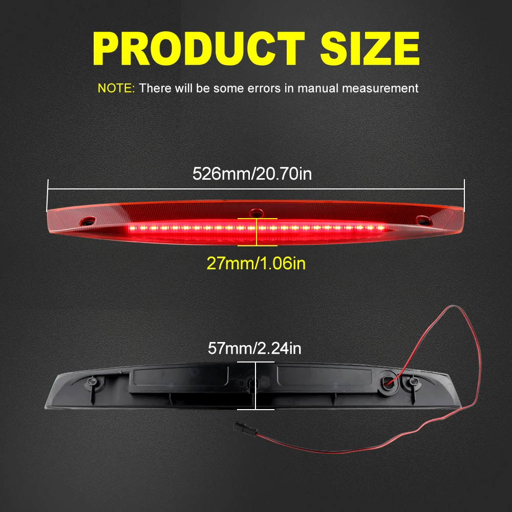 1X High Quality LED High Mount 3rd Third Brake Stop Light For Mercedes For Benz Vito Viano W639 High Level Rear Tail Signal Lamp