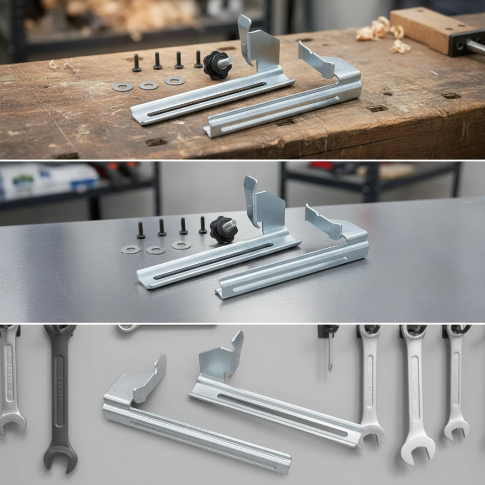 DW7084 Miter Saw Stop Block Kit Easy to Use Miter Saw Stop Block Tool Kit with Guide Rails Professional Time-Saving