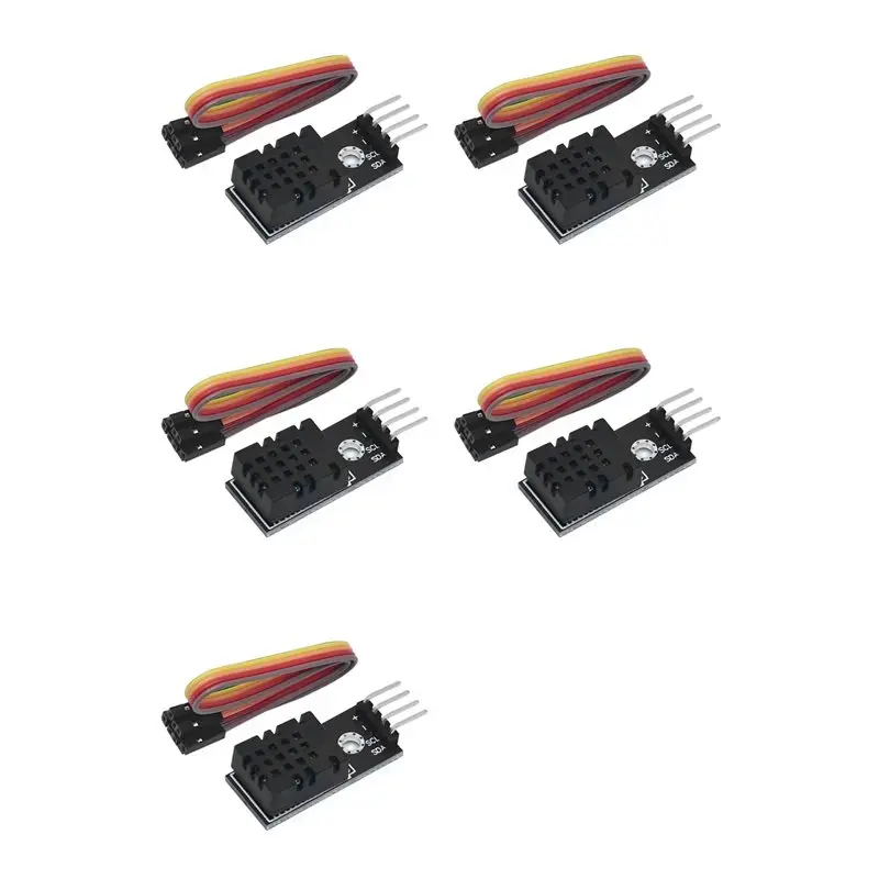 

【РЕКОМЕНДУЕМ】5X DHT20 Модуль датчика температуры и влажности IIC с цифровым выходом сигнала, датчик влажности для Arduino, заменяет DHT11