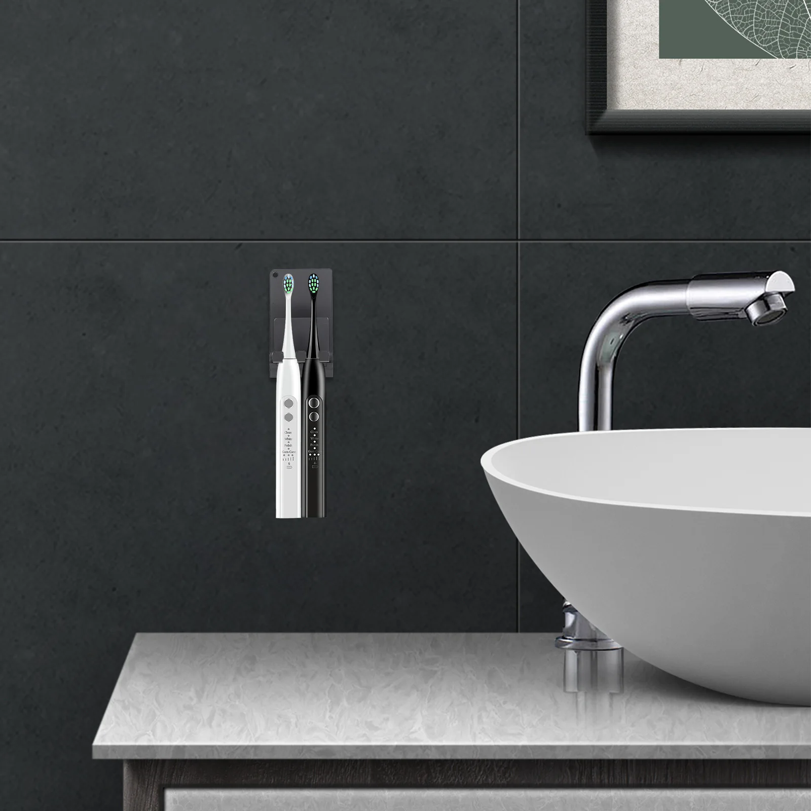 

Многофункциональный настенный держатель для зубных щеток из алюминиевого сплава, деревенский органайзер для ванной комнаты, водонепроницаемый крючок для бритвы для душа, самоклеящийся